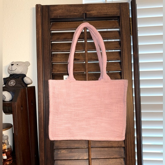 Myra Bag- Gypsy Lace Canvas Tote in Light Pink - Picture 8 of 16